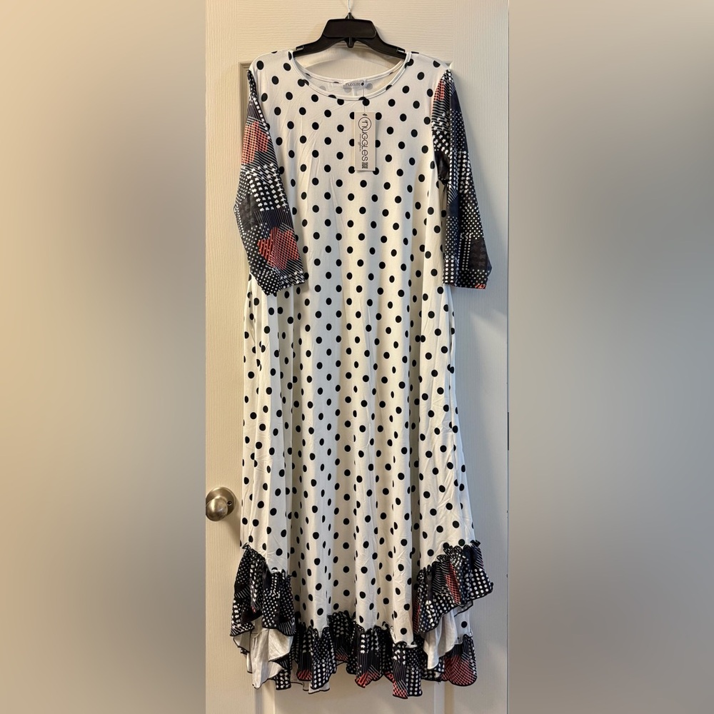 NWT nuggles polka dot dress